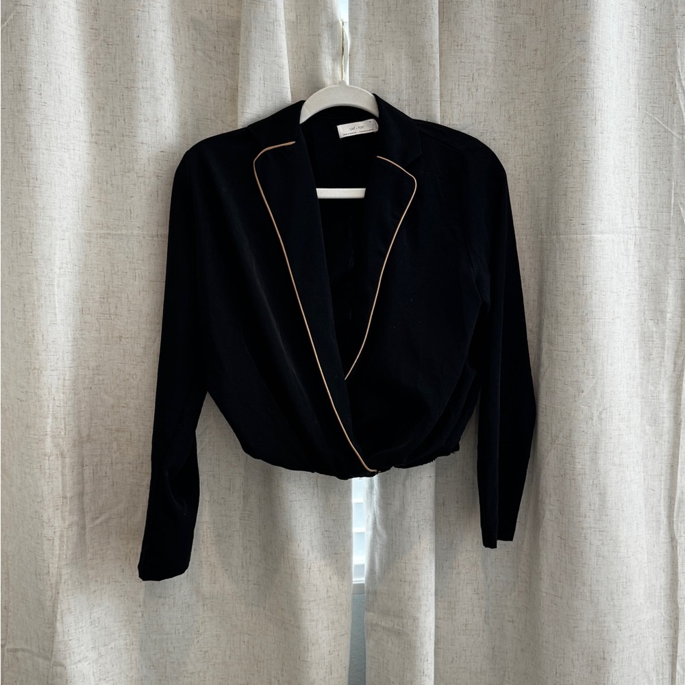 Elegant Black Women's Shirt Blouse
